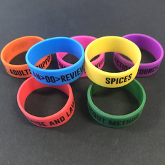 TAB Coloured Silicon Scarf Rings (EACH) 10 for $2