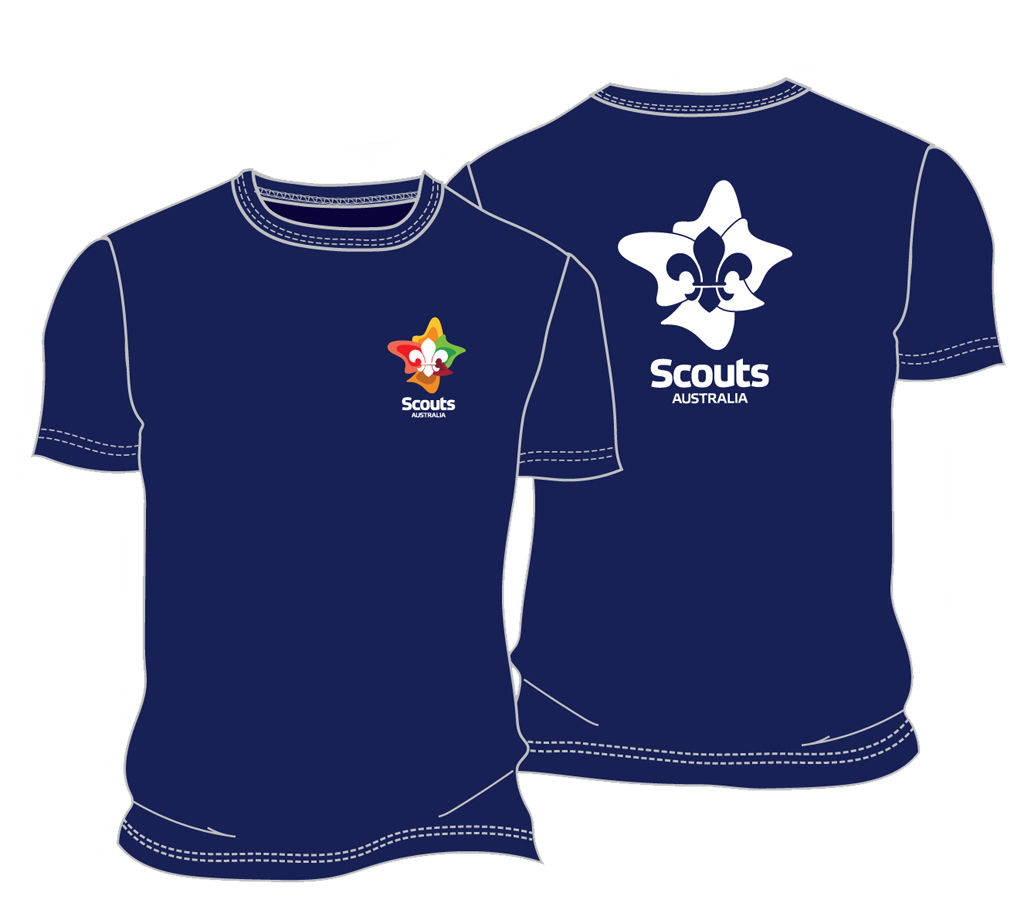 Australian Scout Scout The Adults Cotton Shop Tee - Logo