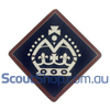 Queen's Scout Peak Award Metal Mounting Badge