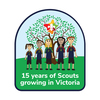 15 Years of Growth badge - Victorian Scouting