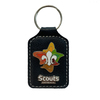 Scouts Australia Navy Leather Key Ring