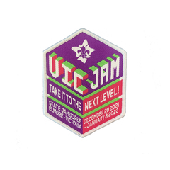 VicJam 8cm Official Woven Badge  (RRP $2.00)