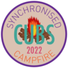 Cubs Synchronised Campfire Badge 2022 (RRP $2.50)
