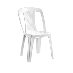 SOLD OUT - PRE-LOVED White Stackable Plastic Marquee Chair - Collect 9am Thu 16th January from 'THE SHED' logisitics gate