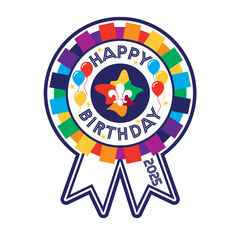 2025 Scouts Birthday Swap Badge