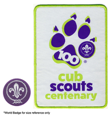 World Cub Scouts Centenary Woven Blanket Badge (RRP $7.95)